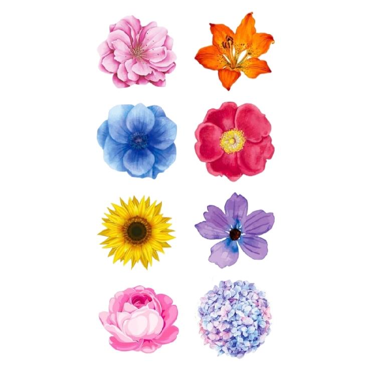 500Pcs Floral Sealing Sticker Wrapping Label for Seal Envelope Invitation Scrapbooking Journal Packaging Home Decoration