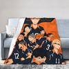 Haikyuu  Blankets Fleece Anime Warm Throw Blankets for Outdoor Travel Bedspread