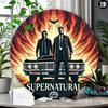 Supernatural That Was Fun Rundes Eisenblechschild 20x20 Zoll Wetterfestes Metall-Wandbild für Heimbar Café Außenbereich Dekoration