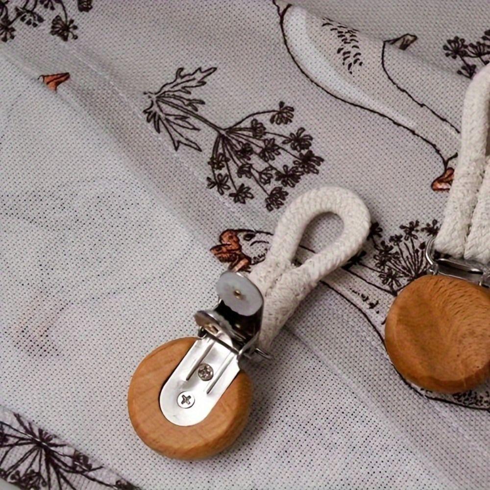 Braided Cotton Rope Towel Clip White Hand Towel Hook Multifunctional Cotton Loop Towel Hook  Home