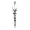 Anime Charms Multi Color Medieval Sword Pendants For Fantasy Warrior Themed Jewelry