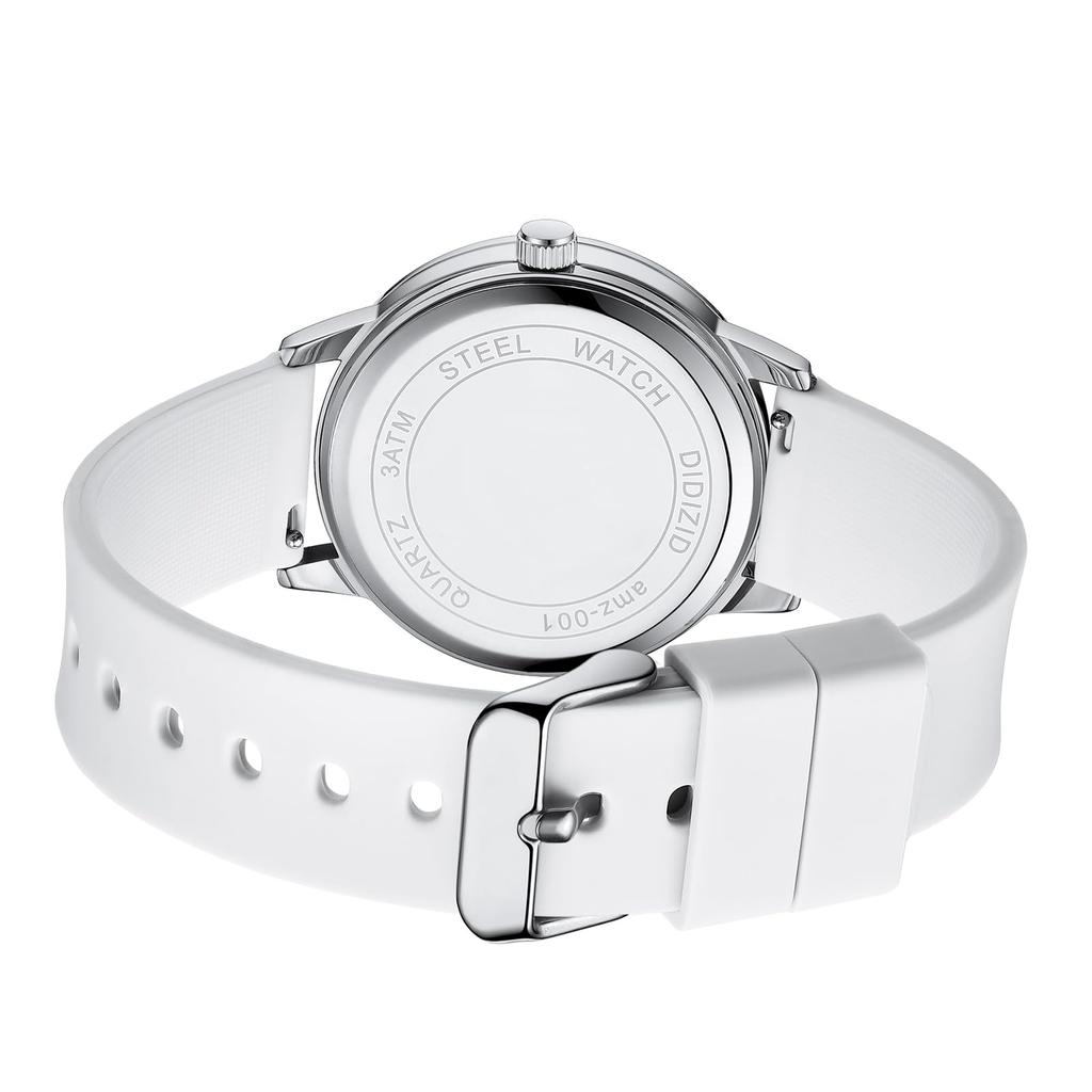 [DIZIZID] Analoog Verpleegkundige Horloge, Waterdicht, Lichtgevend, Gemakkelijk Afleesbare Wijzerplaat, Urethaan Band, Eenvoudig, Stijlvol, Heren, Dames, Medisch, Verpleegkundige, Unisex (Wit)