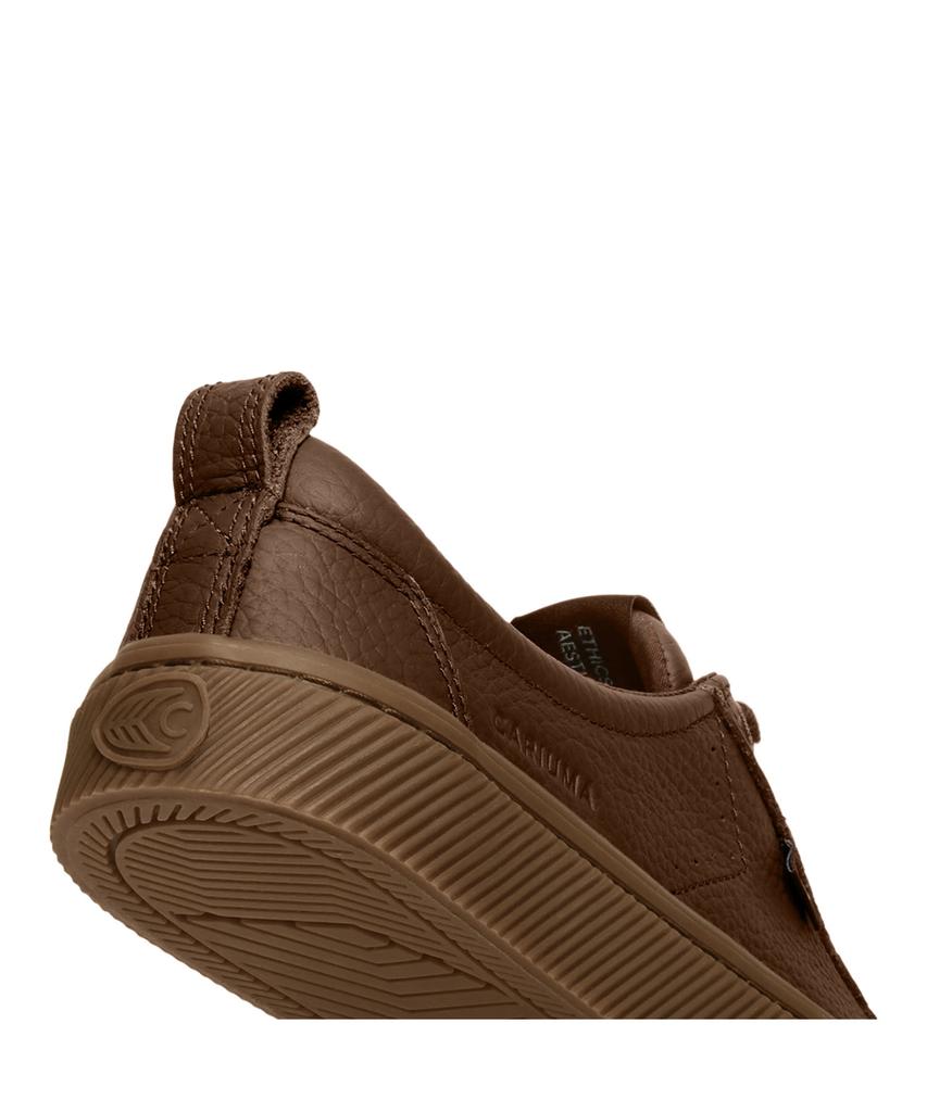 Cariuma Oka Low Gum Sole Coffee Brown Premium Leather