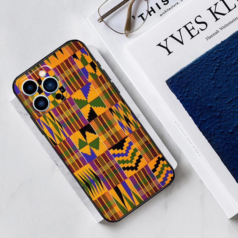 African Wax Fabric Phone Case For iPhone 13 11 12 14 15 16 Pro Max 7 8 Plus X XS XR 12 13 Mini Bumper Cover