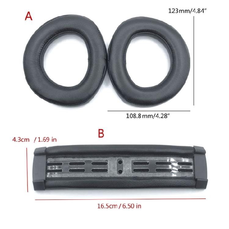 Stylish Headbeam Cushion Replacement Earpads Lambskin Ear Pad For HD800 HD800S Headphone Repair