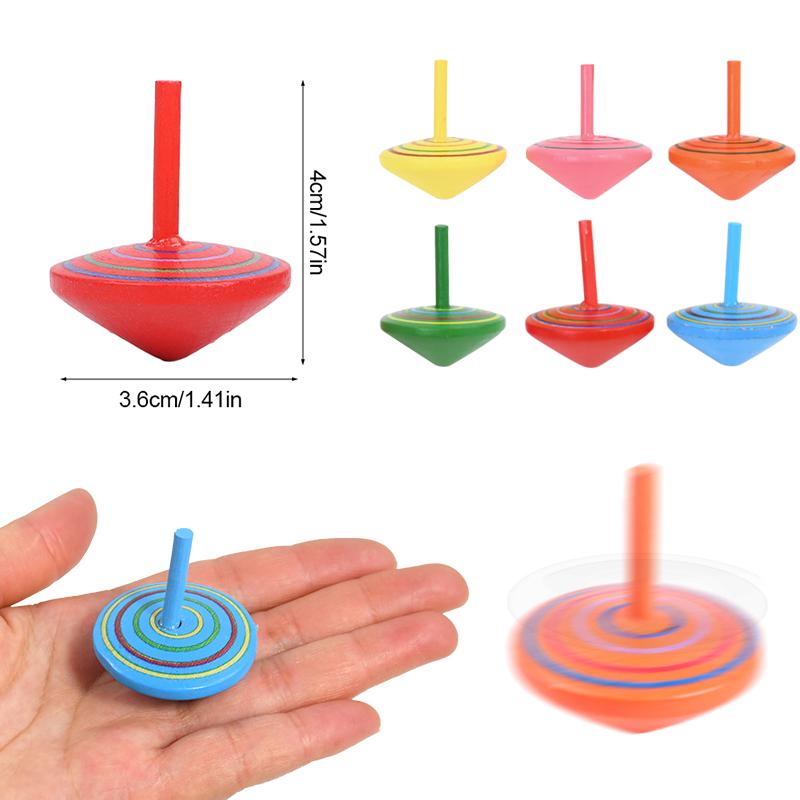 10/20Pcs Wooden Spinning Toys Mini Gyro Kids Birthday Party Favors Gift for Guests Pinata Goodie Bag Filler School Finger Game