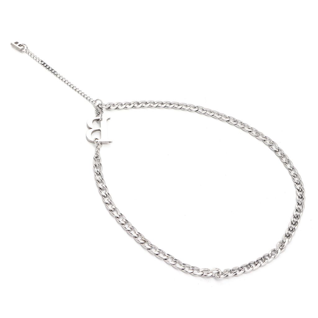 Titanium Steel Letter B Pendant Necklace Unisex Fashionable Necklace Jewelry Accessory