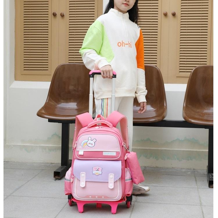 Rucsac cu role pentru școală Rucsac trolley ușor Rucsac pentru școala primară ZRY3163