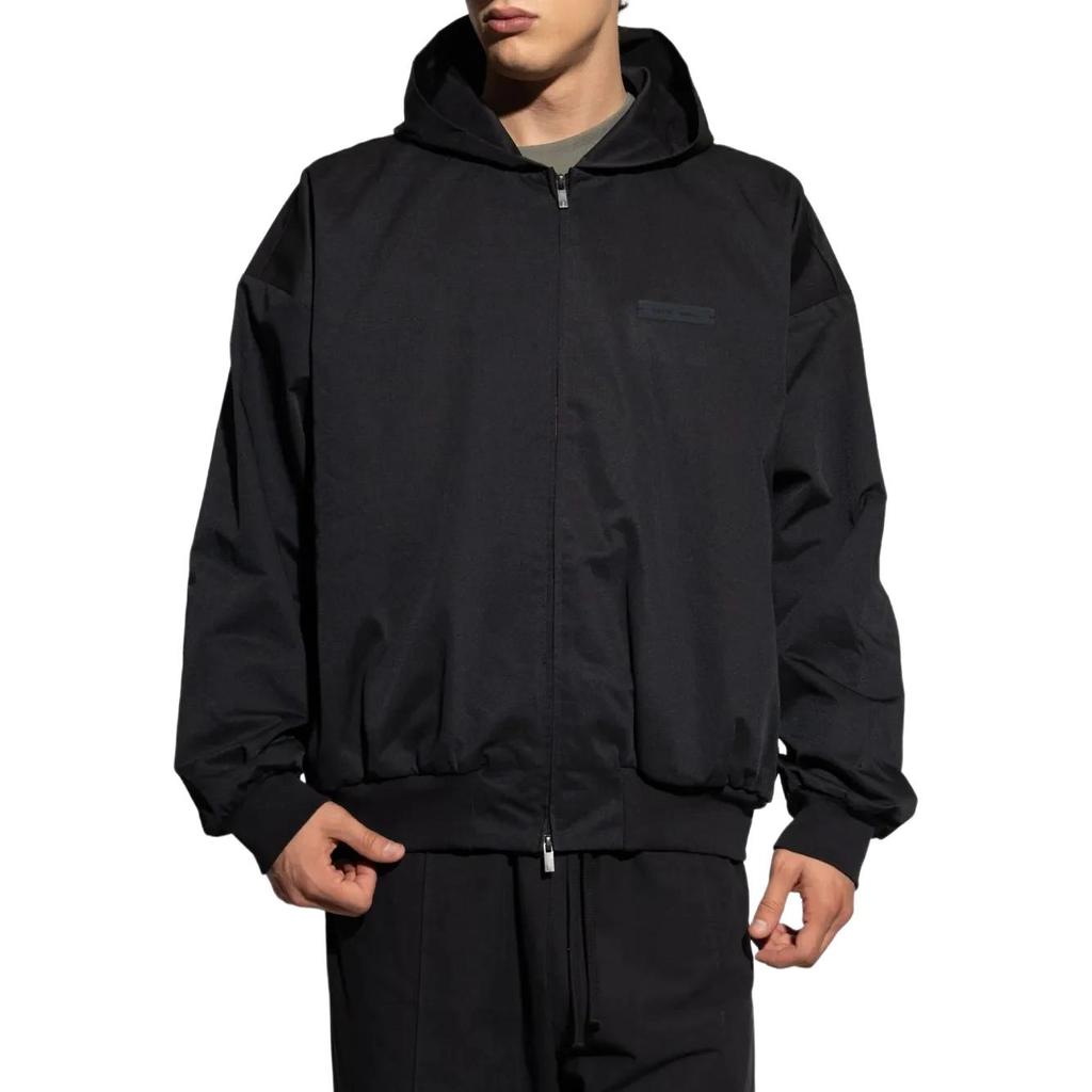 Fear of God Essentials Twill Hooded Bomber Jet Black Men's