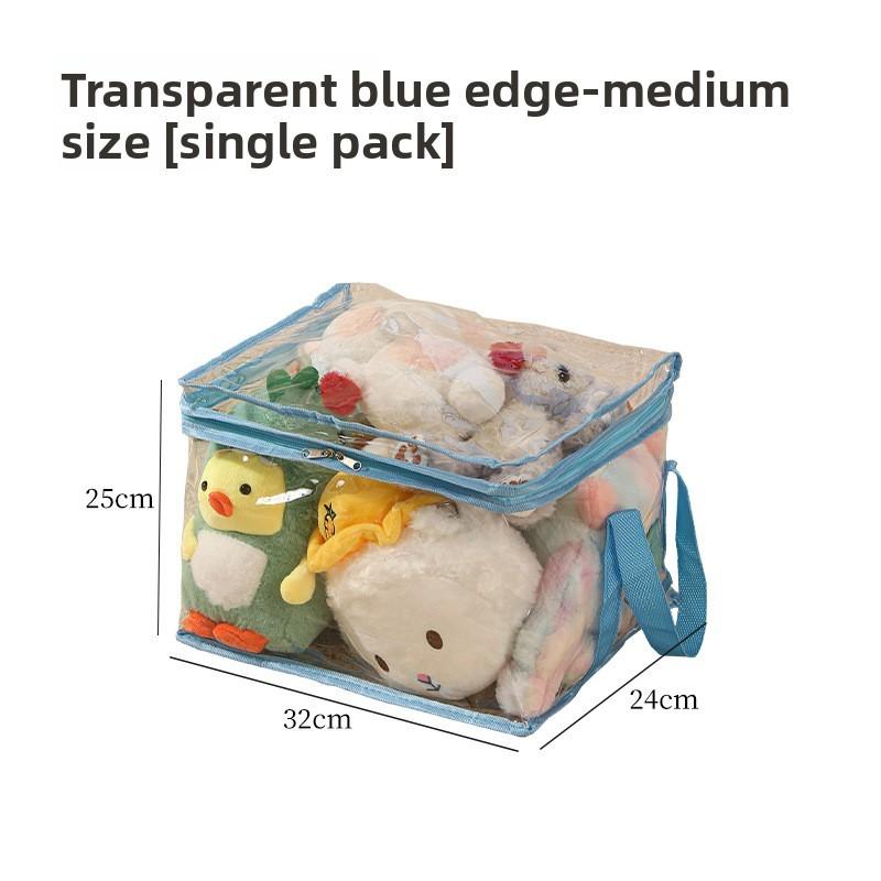 Modern Cubic Pvc Toy Storage Bag With Foldable Waterproof Design For Bedroom And Living Room Organization