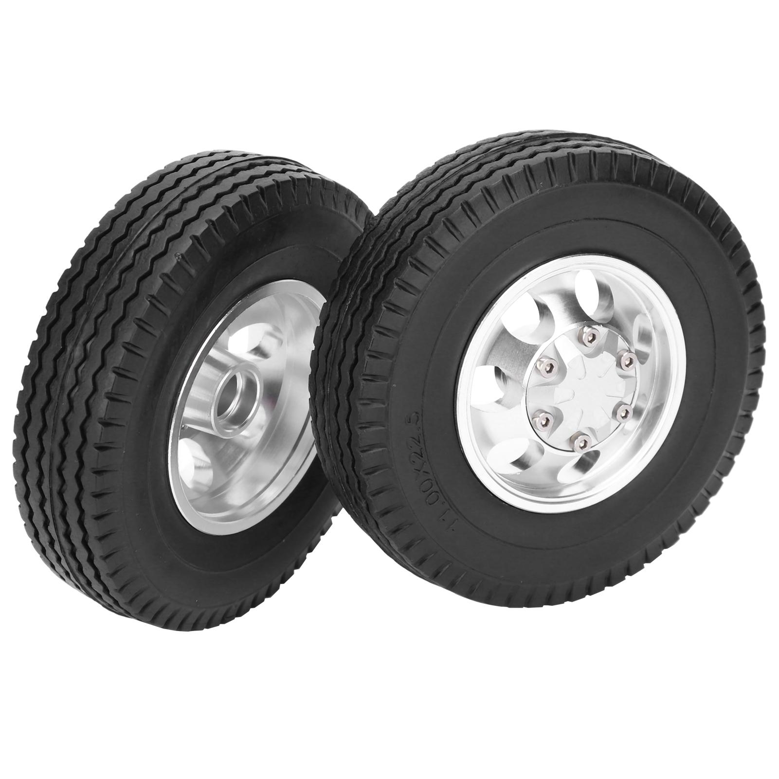 

2pcs RC Front Wheels with 7 Spokes Aluminum Alloy Hubs for Tamiya 1/14 RC Car