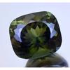 Natural Olive Green Hiddenite 23.70 Ct Cushion Certified Flawless Loose Gemstone