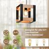 Lampe à suspension - NETTLIFE - 1 ampoule - métal noir - douille E27 - Scandinave/Moderne