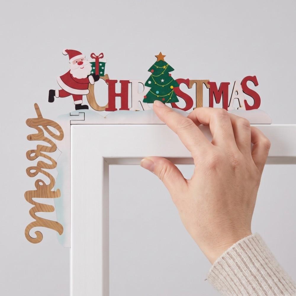 Colorful Christmas Letter Door Frame Hanging 2D Flat Design Table Ornament Table