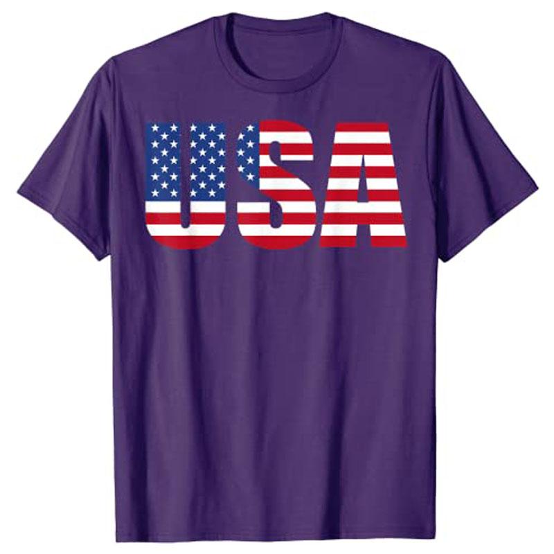 Usa Patriotic American Flag For Men Women Kids Boys Girls Us Tshirt