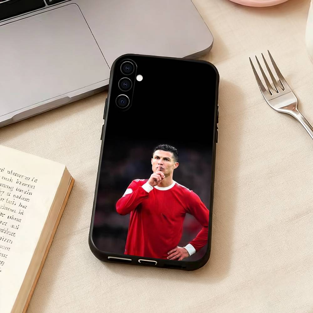 Berühmte A-Sportler C-CR7 Handyhülle für Samsung Galaxy A73,A72,A71,A70,A53,A52,A51,Andere Weiche Schwarze Hülle