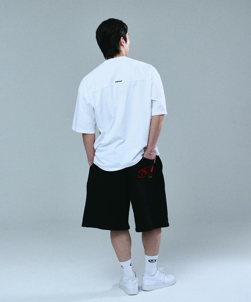 Mihag Symbol Big Logo Oversized T-Shirt (White)