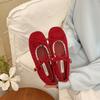 Cute Lady Style Elegant Soft Sole Not Tired Feet Mary Jane Shoes Spring and Summer New Gentle Temperament Ballet Evening Shoes