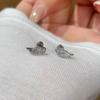 A Pair Vintage Couples Creative Angel Wings Stud Earrings Women Punk Studs Birthday Jewelry Gift