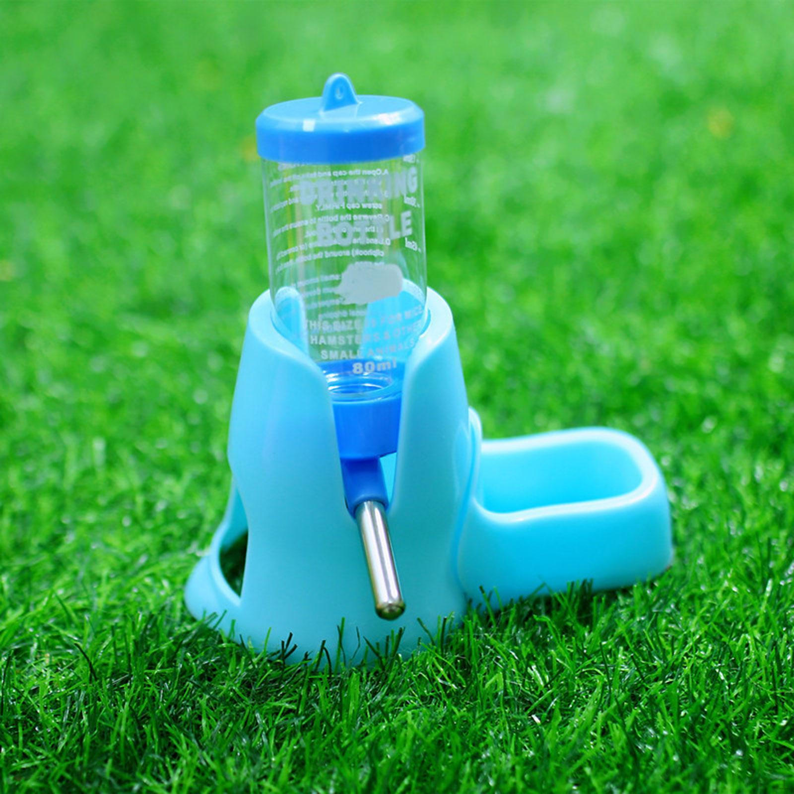 

80 ml Hamster Water Bottle Drinking Blue Comfortable Pet Supply Dispenser Waterer for синій