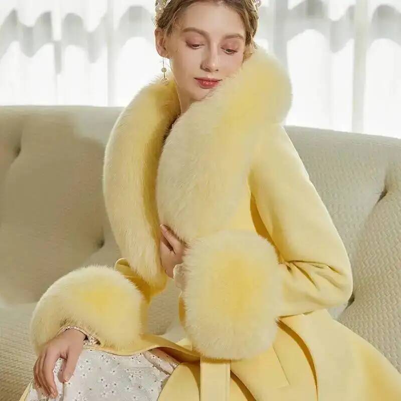 Natural Real Fox Fur Collar Cuff Set Winter Women Warm Scarf Genuine Fur Trimming For Parka Coat Hood Luxury Fluffy Decor Shawl