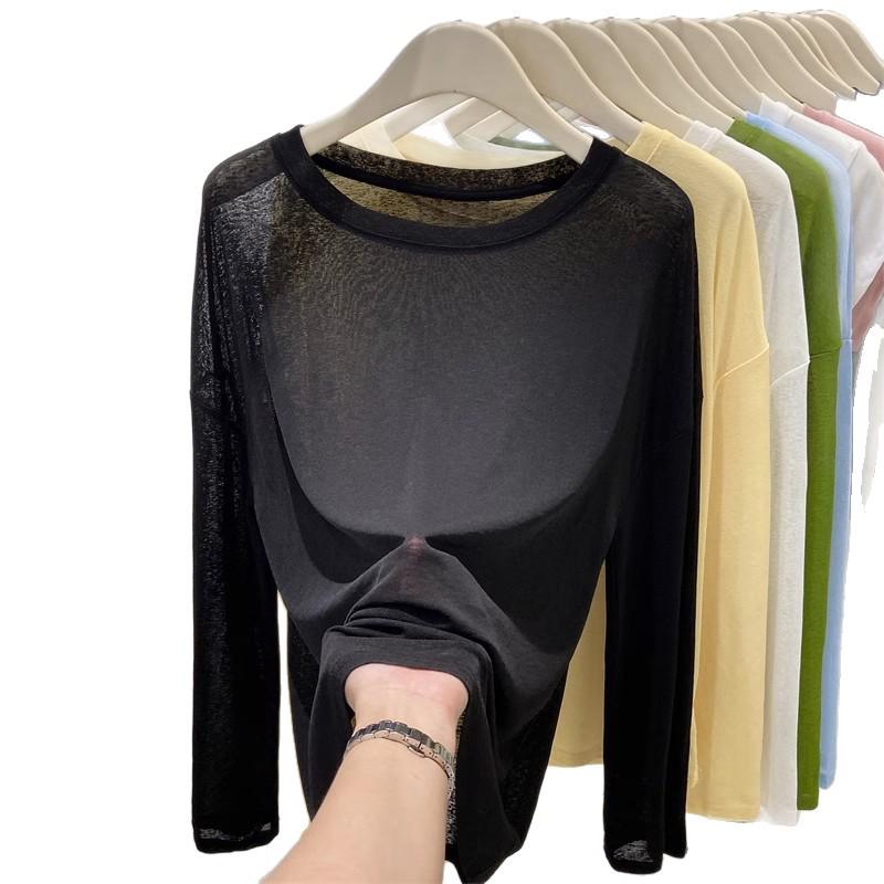 Women's Ice Silk UV Protection Cardigan - Lightweight, Breathable, Long Sleeve, Anti-UV Top