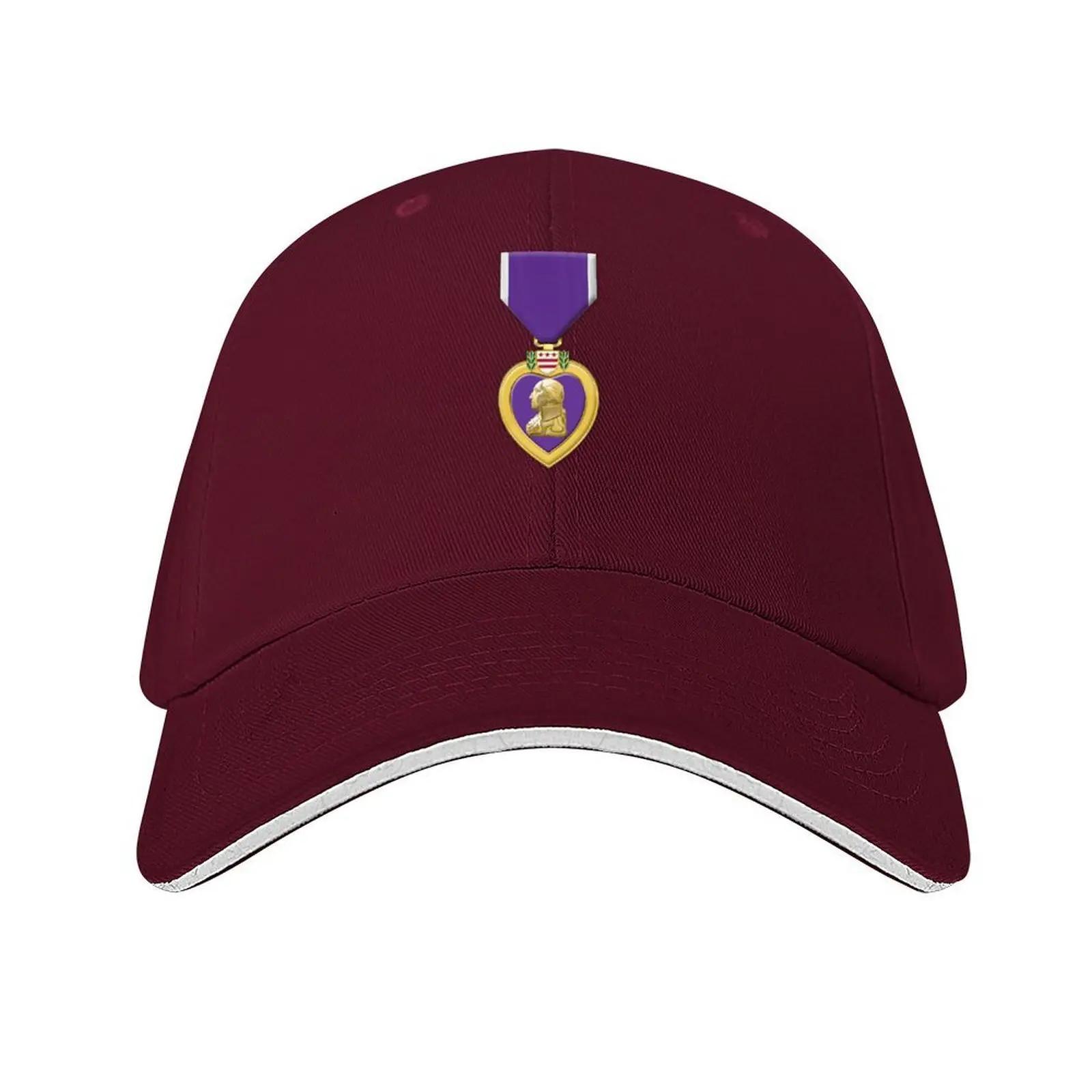 National Purple Heart Day Baseball Cap fishing hat fashionable Golf Hat Unisex hats on offer Caps For Unisex Women s