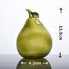 Glass Flower Vase Decorative Statue Figurine Planter Pot Flowerpot for Bookcase Office Living Room Coffee Table Entrance