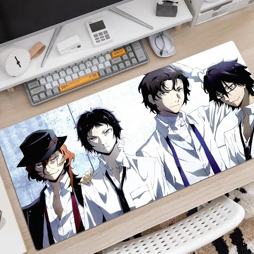 

Bungo Stray Dogs Mousepad Rubber XXL Cartoon Anime Gaming Mouse Pad Keyboard Mouse Mats Desk Mat Accessories for PC Mouse Carpet LockEdge 300x700x2mm