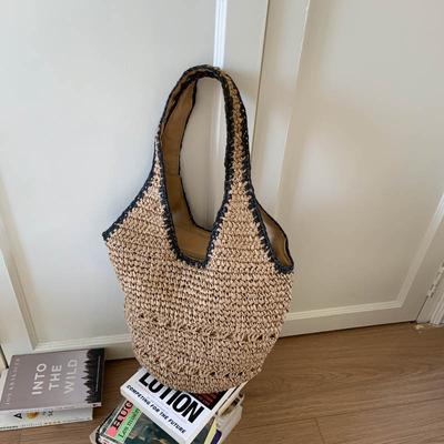 Large Capacity Hand-woven Straw Bag Women's Summer  New Shoulder Tote Seaside Vacation Beach Bag