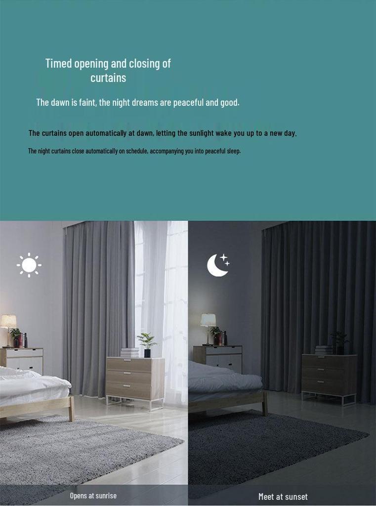WiFi Smart Electric Curtains Set with Mijia App & Xiaoai Voice Control