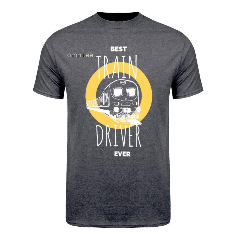 Train Driver T Shirt Tee Tops Round Neck Shortsleeve Fashion Trainspotting Locomotive Tshirt Clothing Casual Tshirts Hj122