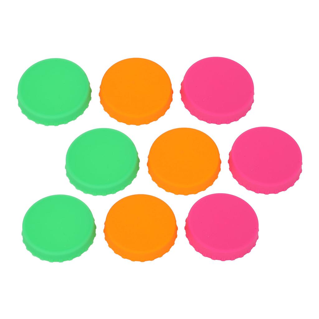 18pcs Can Lid Soft Multiple Colors Silicone Spill Proof Dust Proof Reusable Can Cover for 2.13 Inch Can