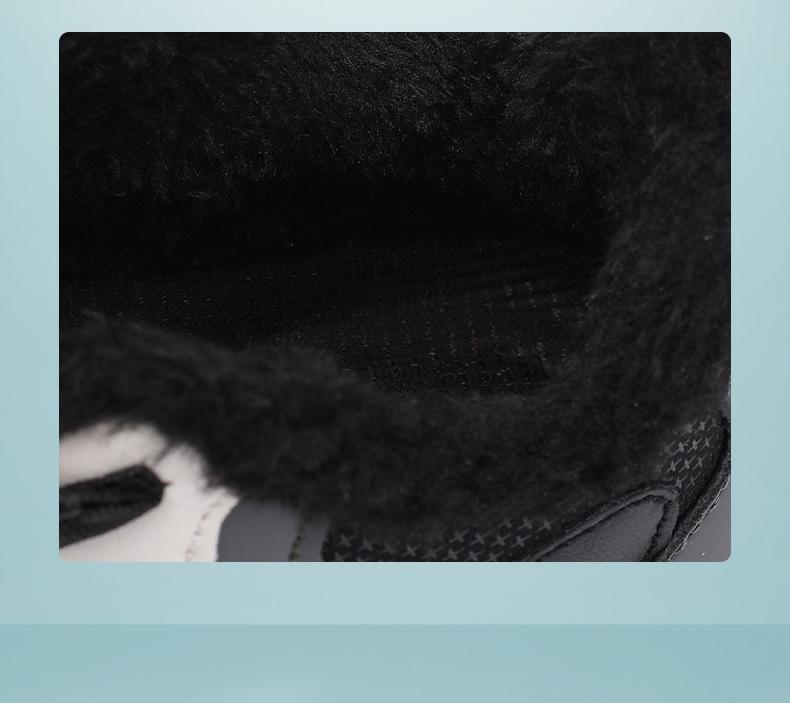 2025 Winter Velvet-Lined Girls' Sports Shoes: Warm, Comfortable, Thickened Cotton Design