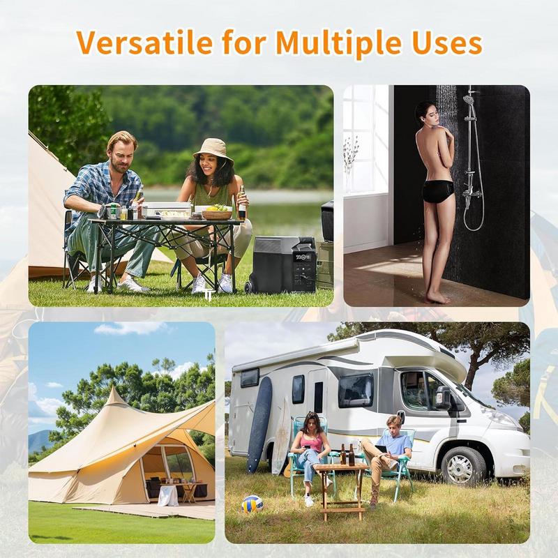 Shower Tent Base Camping Awning Shower Basin Portable Shower Pan Outdoor Folding Pets Shower Base Camping Tent Accessories