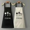 Fashion Kitchen Household Cooking Apron Oil-Proof Waterproof Professional Kitchen Apronfor Women Chef Apron Cafe Apron WQ002