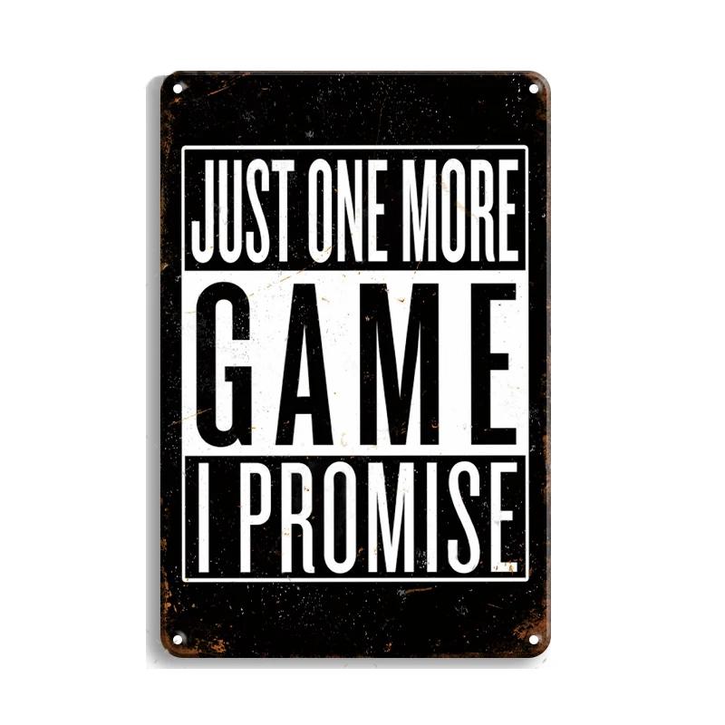 Metal Tin Sign Vintage Wall Plates Decor Shabby Rust Video Game Poster Anime Movie Metal Signs Decor Man Cave Garage Tin Plaques