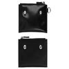 Prada Triangle Logo Smooth Cowhide Clutch Men's Black