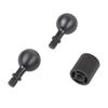 70mm Aluminum Extension Rod With Double 17mm Ball Mounts Universal Motorcycle Bracket For Phone Camera Holder Accessory