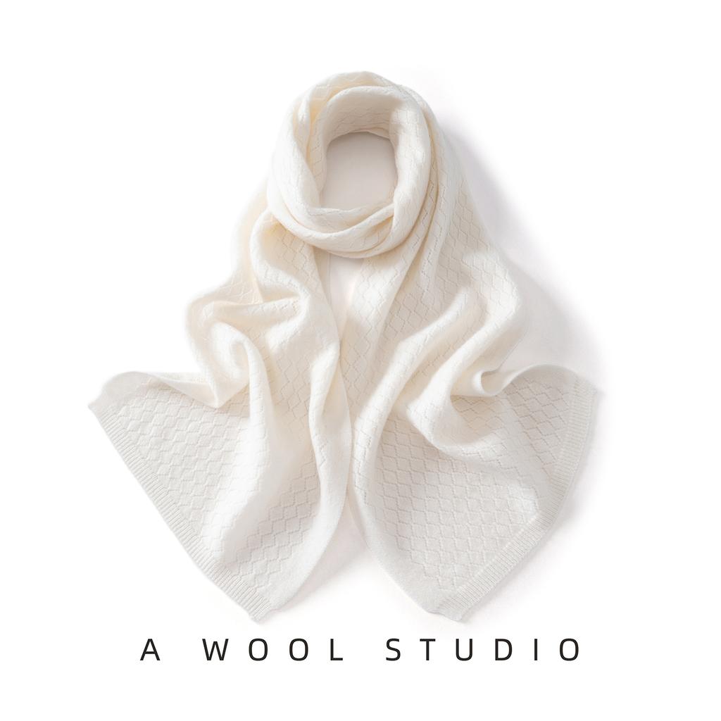 Women 100% Pure Wool Cable Knit Oversized Scarf Winter Warm Soft Stylish Versatile Lightweight Breathable Cold Weather Accessory