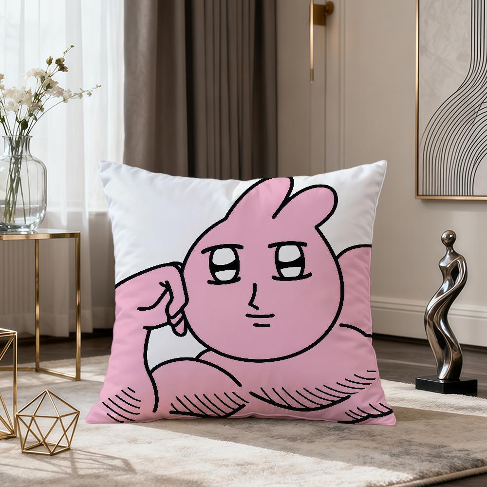 cartoon art funny pink bunny meme rabbit soft pillow cover for Sofa Home Living Room Decor Protective Covers hogar pillowcase