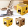 Cat Scratching Board Protect Furniture Grinding Claw Toys Cartoon Cat Corrugated Paper Wear-resistant Cat Nest Cat Accessories