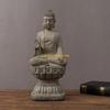 Meditating Buddhas Statue for Meditations Resins Buddhist Figurine Spiritual Sculpture Home Desktop Decoration Ornament D57B
