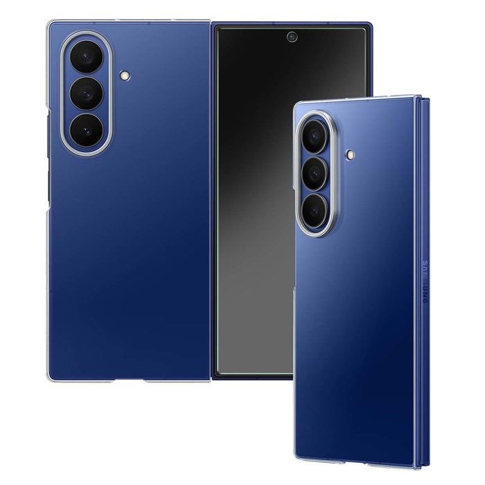 Deksler til Samsung Galaxy Z Fold 7 i silikon med Samsung skjermbeskyttere Gjennomsiktig