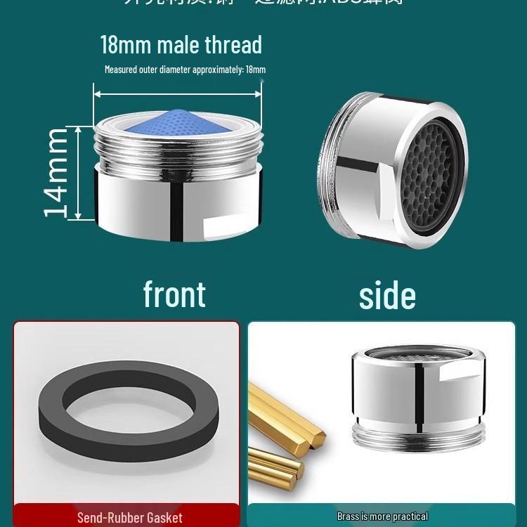 Uniwersalny Zestaw Dysz Aeratora do Baterii: Osłona przed pryskaniem, Filtr siatkowy, Kompatybilność z ciepłą/zimną wodą