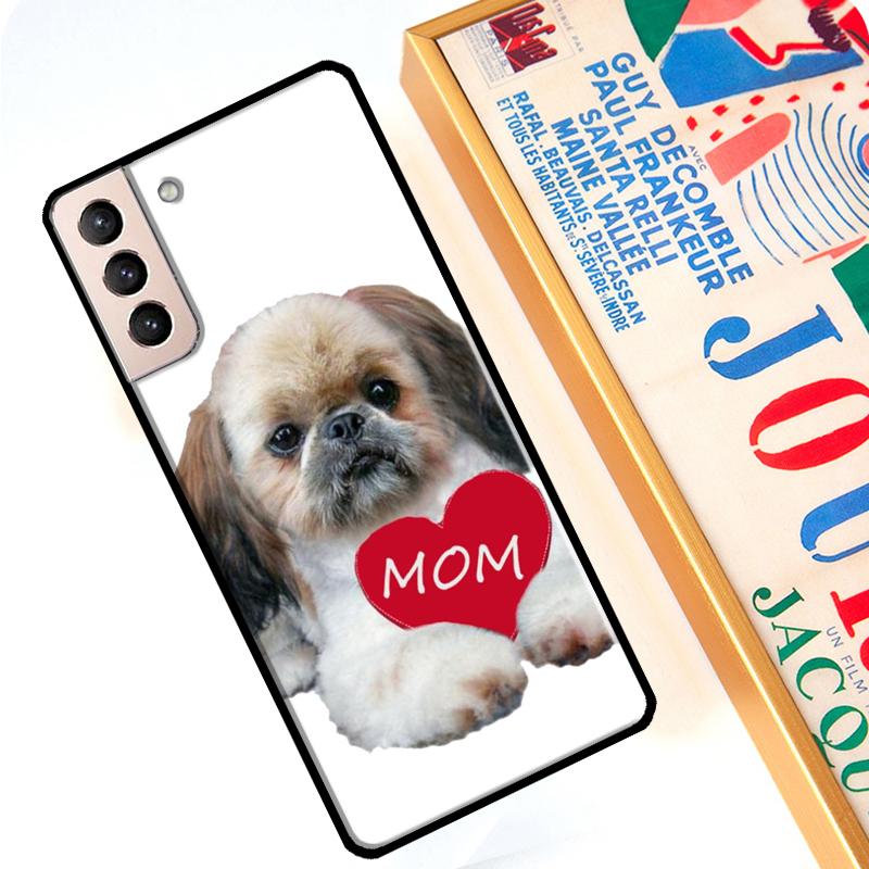 Shih Tzu Puppy Dogs Case For Samsung Galaxy S22 Ultra S8 S9 S10 Note 10 Plus Note 20 S21 Ultra S20 FE Cover