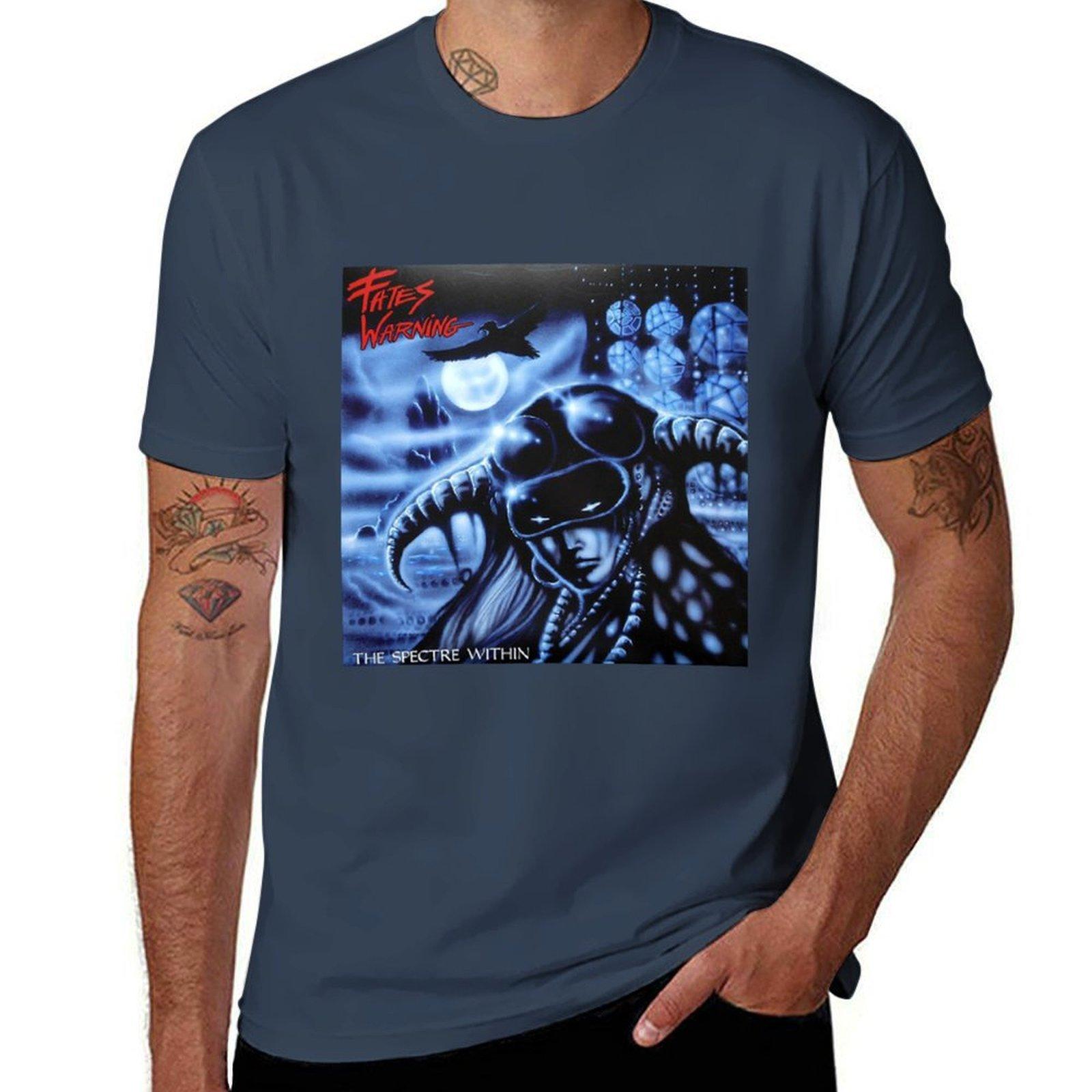 Fates Warning The Spectre Within TShirt Basic Casual Short Sleeve Cotton Shirt S