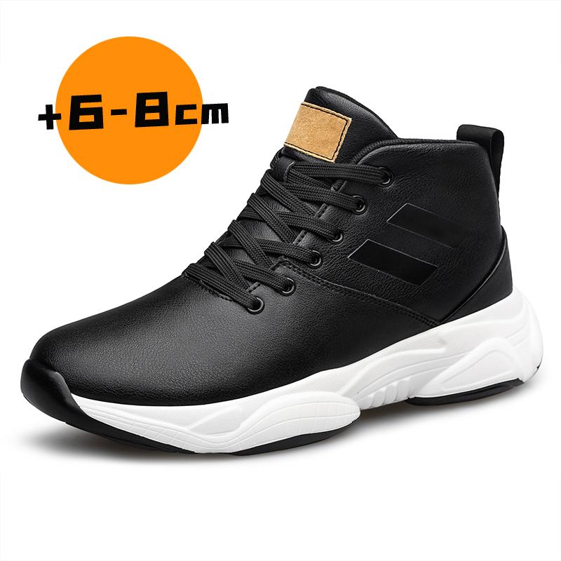 

Fashion High Top Men s Genuine Leather Sneakers Comfortable Outdoor Casual Sports Shoes Non-Slip Male Trainers Outdoor Treking Footwear 44