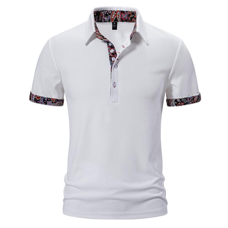 

Men s Summer Business Casual Polo Shirts Short Sleeve Lightweight Work Golf Shirts for Men Breathable Dry Fit Collared T-Shirts Lightweight Tee Tops S белый