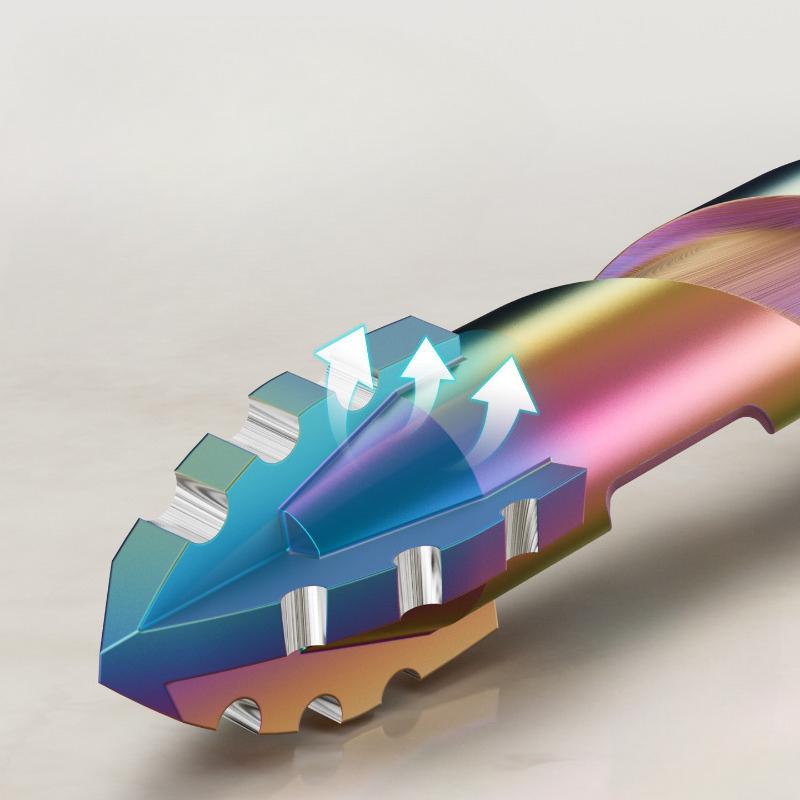6-12mm Four-edge Serrated Drill Bit Set for Glass Tile Concrete Metal Ceramic Woodworking